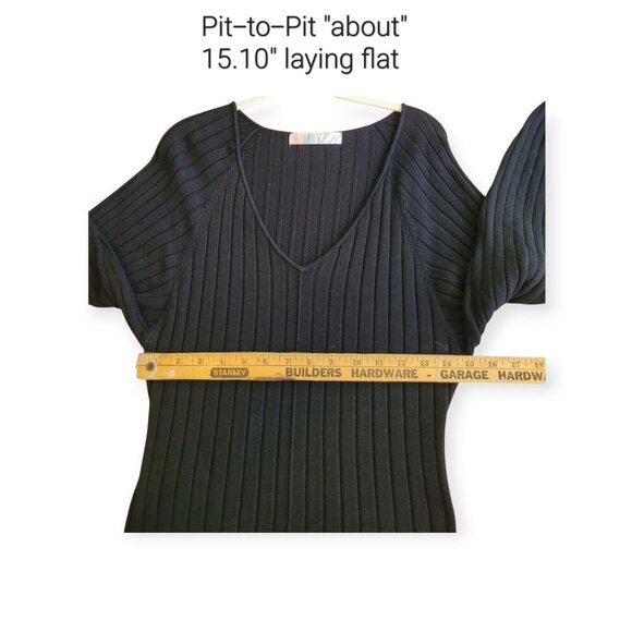 Free People Rosha Black Sweater Midi Dress XS - Picture 9 of 12